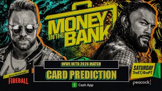 WWE Money In The Bank 2026 - Match Card Prediction