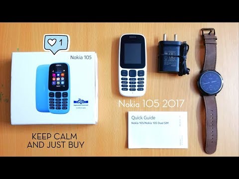 Nokia 105 2017 edition white unboxing