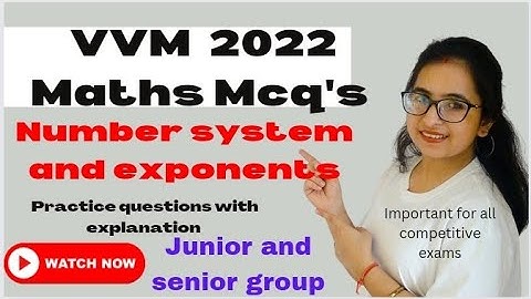 VVM 2022| Maths Mcq