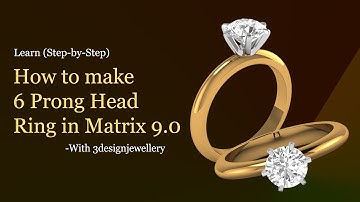 ||🔷How to make 6 Prong Head Ring in Matrix 9.0🔷|| #Matrix 9 || #Rhino 3D || #Tutorial