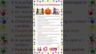 10 Lines on Halloween | Essay on Halloween | Halloween Festival | Halloween Essay in English