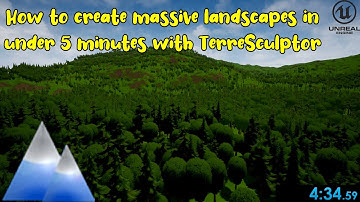 UE4/5 Realistic Landscapes in under 5 minutes with Terresculptor (Free download link in description)