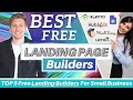 Top 5 FREE Landing Page Builders for Small Business [2021]