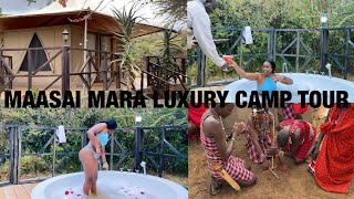 Kenya's Best Luxury Safari Camp In Masai Mara| Emayian Luxury Camp Tour+Details About The Whole Trip