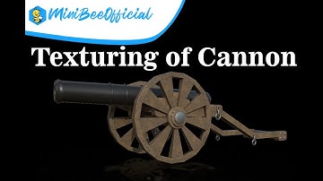 Cannon 3D model Texture  in Substance Painter | Substance painter tutorial Substance painter Course