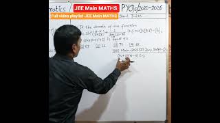 JEE Main MATHS/ #jee #domain #shorts