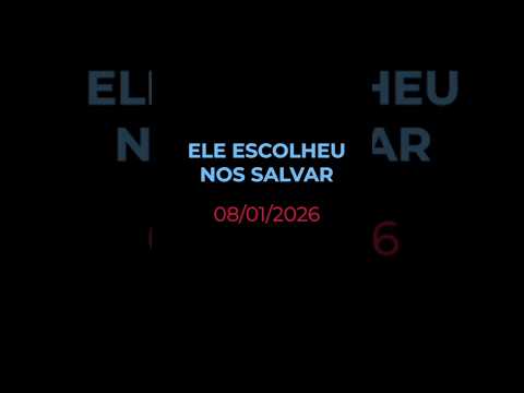 ELE ESCOLHEU NOS SALVAR - Oração diária (Devocional 08/01/2026) #devocional #oracao