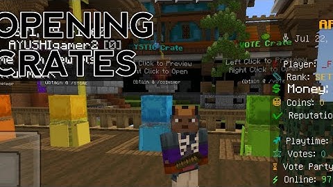 Opening 8 Vote Crate keys in Apple Mc