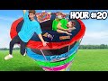 24 Hour Challenge On A Trampoline Tower!