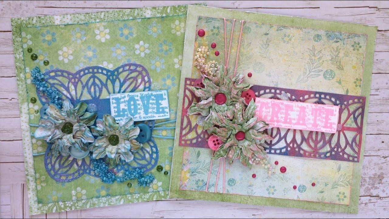 Card making heat embossing technique YouTube