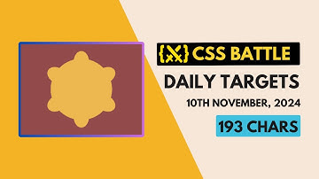 CSS Battle Daily Targets Solution | November 10, 2024 | #html #css #cssbattle