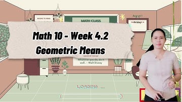 Geometric Means M10W4