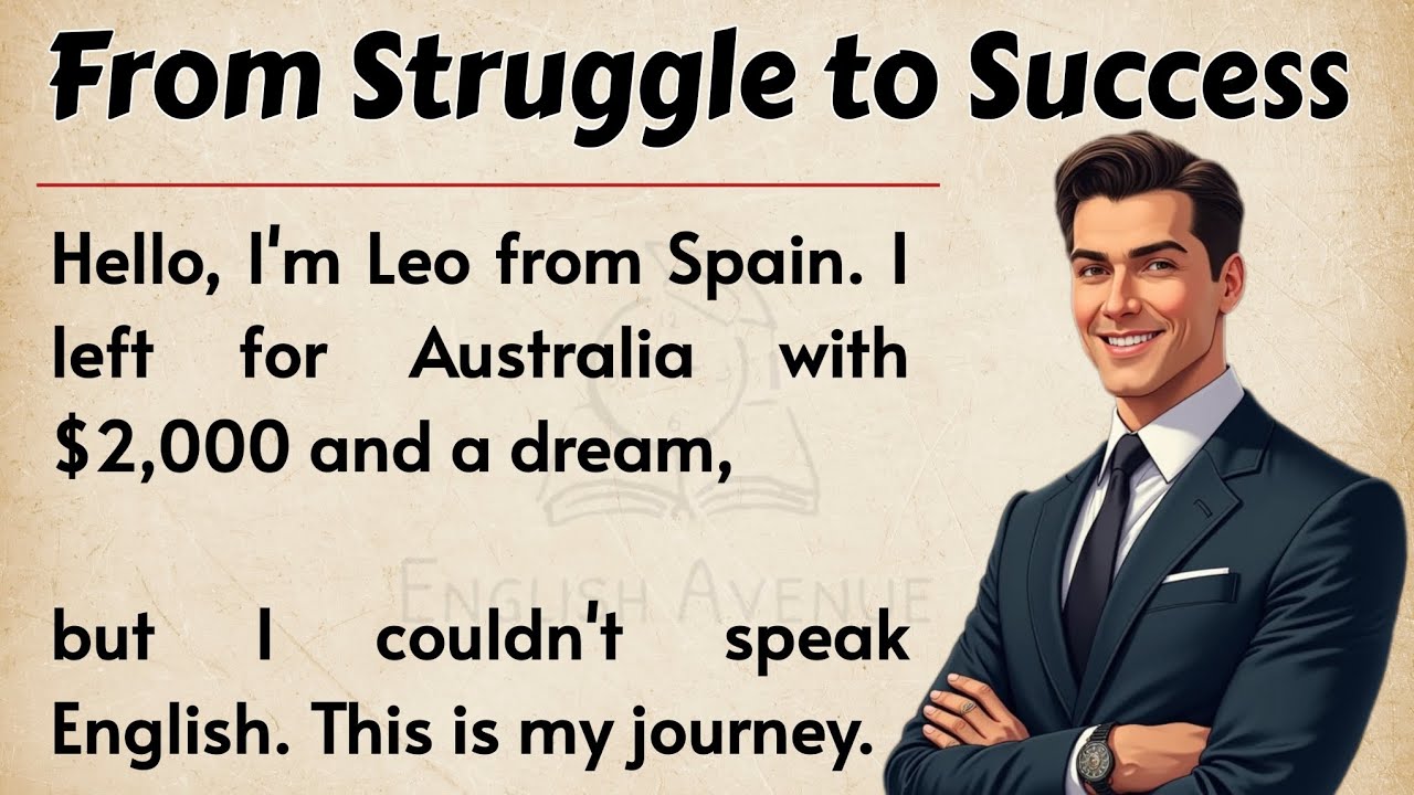 Outline Video My Journey to a New Life in Australia || Learn English Through Story Level 2🔥 || Listening Practice✅