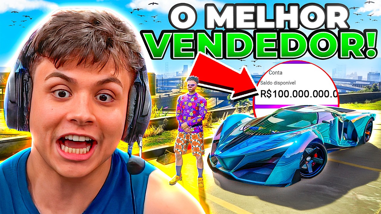 PAULINHO É O MAIOR VENDEDOR de CARROS do GTA RP!😱 (Modder Clips)
