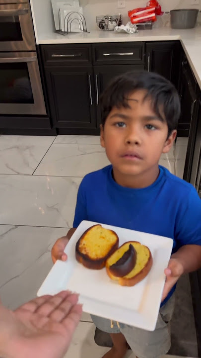 Dad and son cook for mom and daughter then this happens #shorts