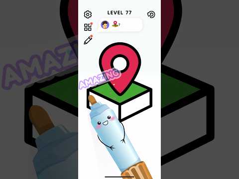 How to Draw a Map Marker ?  Color Page ASMR – Art Coloring Gameplay Walkthrough |Level 77|