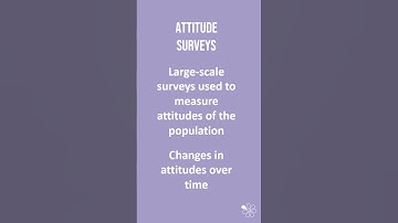 Know Your Key Terms: Attitude Surveys | 60 Second Sociology