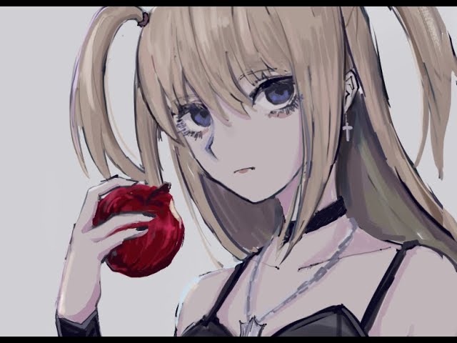 デスノートの弥 海砂描いてみた【イラストメイキング】 - YouTube