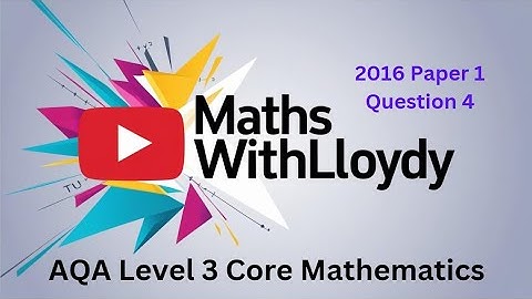 AQA L3 Core Maths 2016 Paper 1 Q4