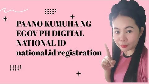 PAANO KUMUHA NG EGOV PH DIGITAL NATIONAL ID ( national id registration) #egov #nationalid 