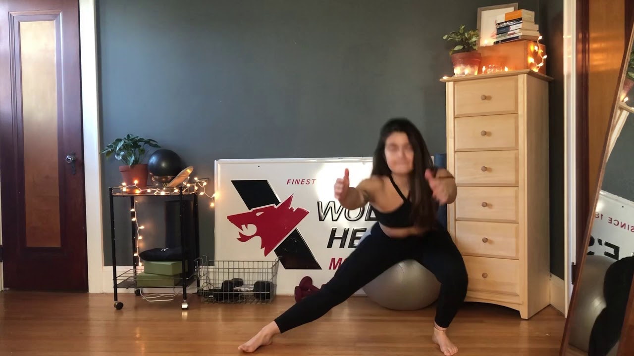 Lateral Lunge + Arm Raise - YouTube