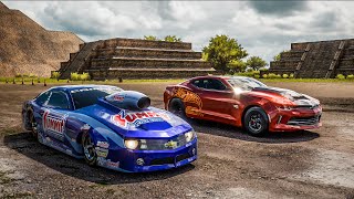 Forza Horizon 5 Drag race: Pro Stock Camaro vs Copo Camaro