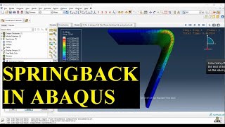 Celebrity Springback step by step in rotary bending | Full Tutorial in abaqus Profile