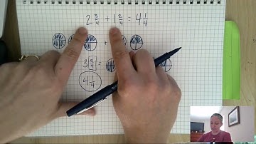 Adding and Subtracting Mixed Numbers with Models