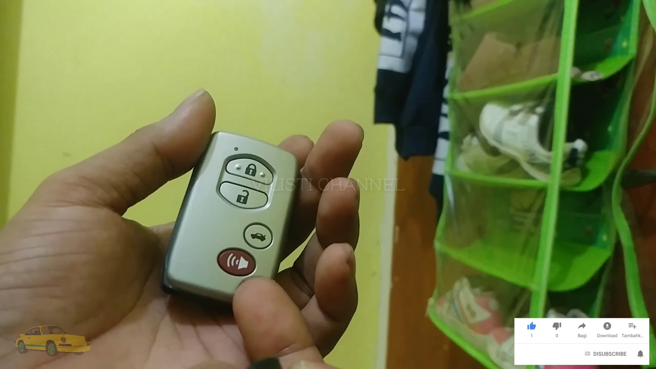 Cara ganti baterai kunci mobil camry atau altis 
