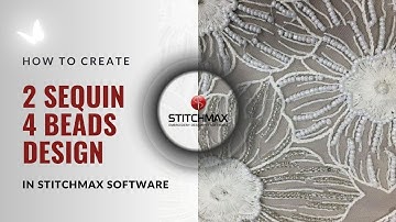 How to Create Beads Design in Stitchmax software (English) #stitchmax #embroiderydesign