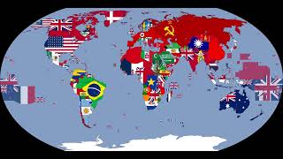 Alternate History Of The World With Flag Maps I 1936 - 1955