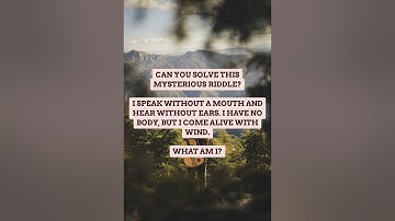 Can You Solve This Mysterious Riddle?
