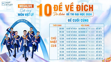 [Vật Lý 12] MEGALIVE CUỐI CÙNG - CHỮA 10 ĐỀ VỀ ĐÍCH DỰ ĐOÁN ĐỀ THI ĐẠI HỌC 2024 (Đề 10) | Thầy VNA