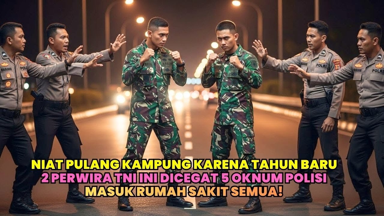 GEGER! 2 TNI Vs 5 Oknum Polisi! Niat Pulang Kampung Karena Tahun Baru Malah Kena Pungli!