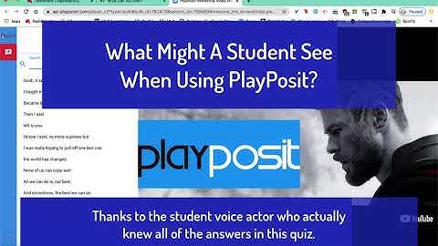 Student Demonstration: Using a PlayPosit Bulb