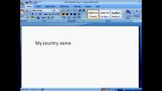 How to Open and Save Document in MS Word 2007