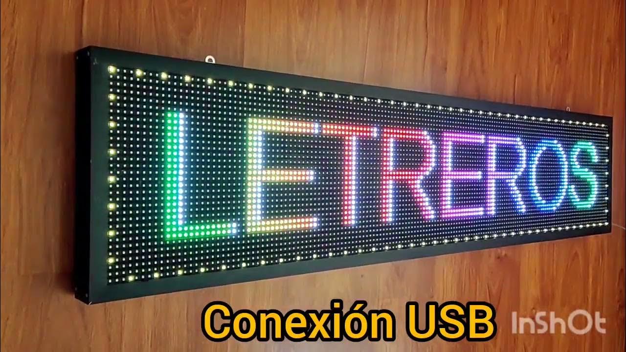 Letrero led programable full color 