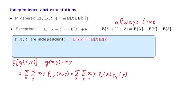 L07.6 Independence & Expectations