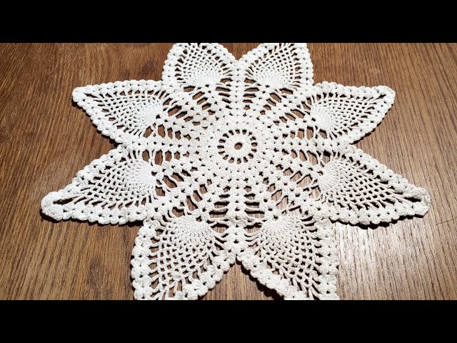 Crochet Medium Pineapple Doily Nina - YouTube crochet-medium-pineapple-doily-nina-youtube