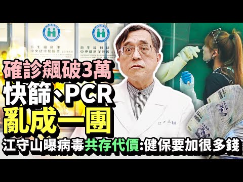 確診飆破3萬快篩、PCR「亂成一團」 江守山曝「病毒共存」代價：健保要加很多錢｜中時新聞網