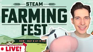 Trying All the Upcoming Farming Games! Steam Farming Fest screenshot 1