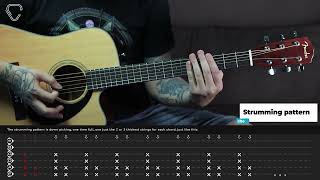 Johnny Cash - Hurt (Acoustic guitar tabs - Simplified)