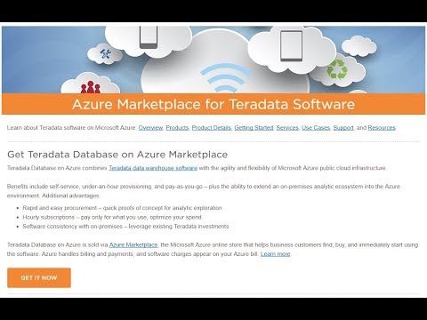 Deploying Teradata Database Developer Tier on Azure