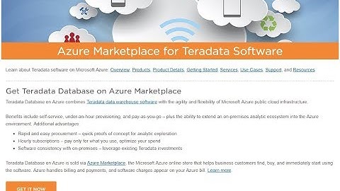 Deploying Teradata Database Developer Tier on Azure