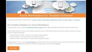 Deploying Teradata Database Developer Tier on Azure