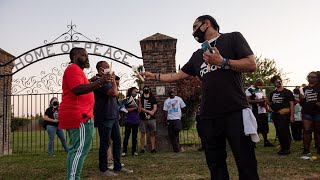 Vigil for Sacramento State student Zarrie Allen, 18, shot and killed while at a cemetery