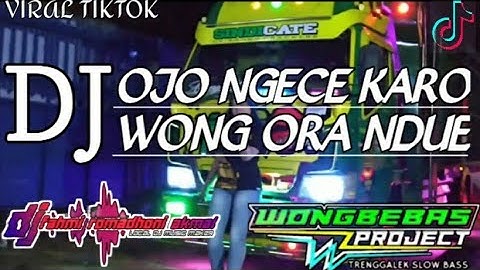 DJ OJO NGECE KARO WONG ORA NDUE | SLOW BASS HOREG | BY WONG BEBAS PROJECT