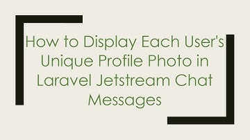 How to Display Each User