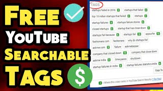 How to find searchable tags for youtube videos 2020 in mobile phone screenshot 5