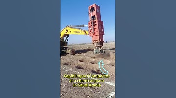 The Rapid Impact Compactor is being used in construction at a chemical plant in Saudi Arabia.
